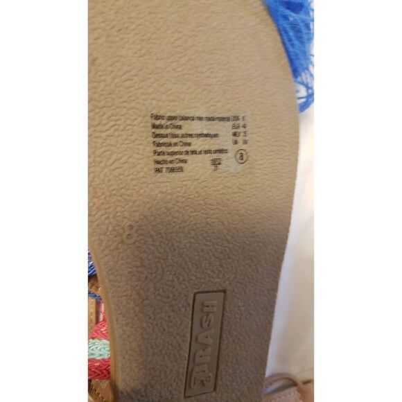 Size 8 Tassel Pom Pom colourful Tie up Lace Up Sandals Gladitor Hippy Boho Cruis - Picture 4 of 5